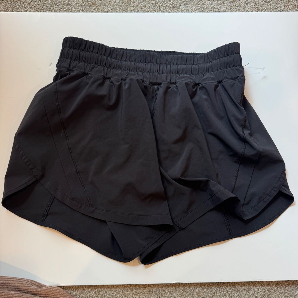 Lululemon Track That Mid-Rise Lined Short 5 Black Size 8 Running Athletic